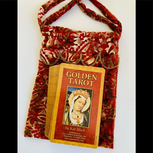 cosmetic bag Burn out velvet chain detail 6x8” or Tarotcards jewelry, etc. - Picture 5 of 16